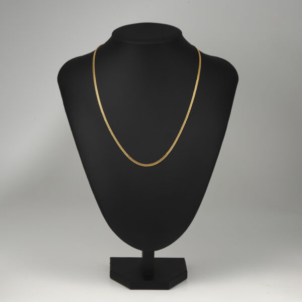 Pure gold Kihei necklace (6-sided cut double) 50cm/10g - 画像 (2)