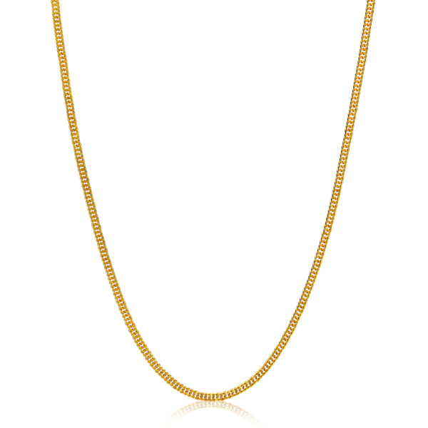 Pure gold Kihei necklace (6-sided cut double) 50cm/10g